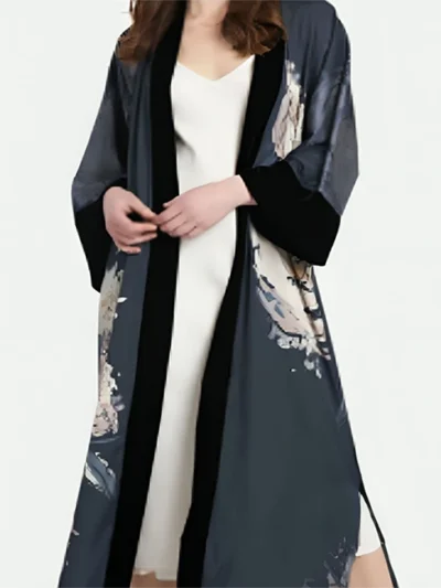 Susan Seaforth Hayes Days Of Our Lives Floral Print Velvet Robe