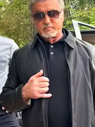Sylvester Stallone Tulsa King S03 Black Jacket