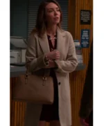 Sylvia Murder in a Small Town S02 Beige Wool Coat