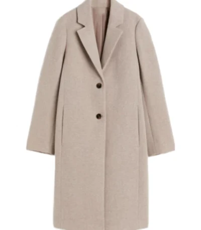 Sylvia Murder in a Small Town S02 Beige Wool Coat