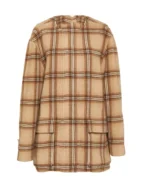Tamera Tomakili Happy Face Checked Coat