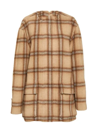 Tamera Tomakili Happy Face Checked Coat