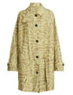 Tamera Tomakili Happy Face Wave Print Coat