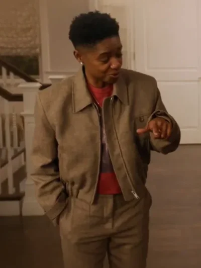 Tamia Cooper All American Beige Cropped Jacket