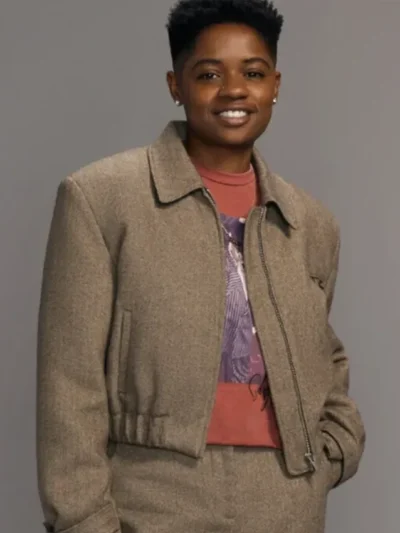 Tamia Cooper All American Beige Cropped Jacket