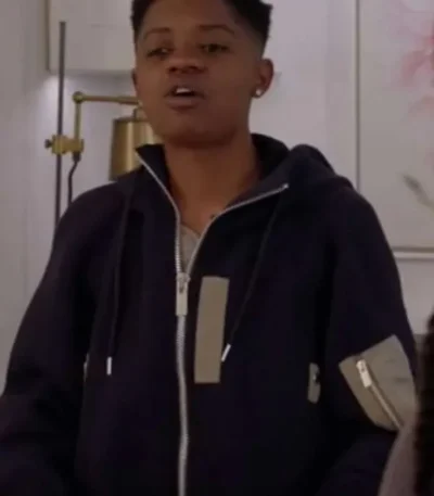 Tamia Cooper All American Black Hooded Jacket