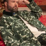 Taran Killam The Residence Green Rose Print Jacket