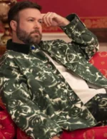 Taran Killam The Residence Green Rose Print Jacket