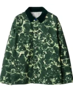 Taran Killam The Residence Green Rose Print Jacket