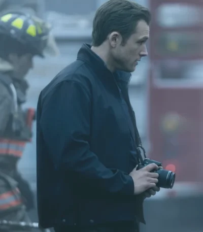 Taron Egerton Smoke S01 Black Jacket