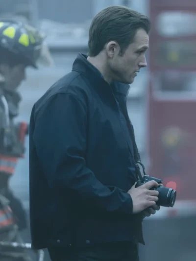 Taron Egerton Smoke S01 Black Jacket