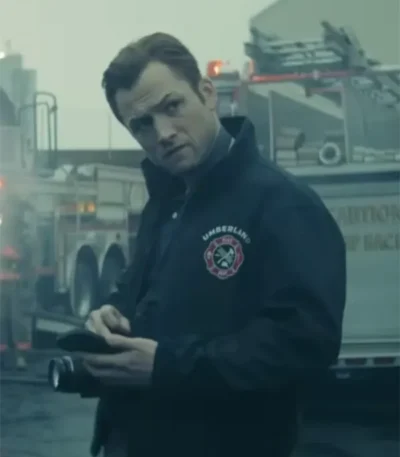 Taron Egerton Smoke S01 Black Jacket