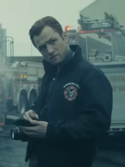 Taron Egerton Smoke S01 Black Jacket