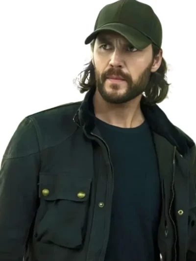 Taylor Kitsch The Terminal List Dark Wolf S01 Black Jacket