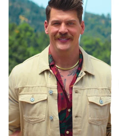 Taylor Lewan Battle Camp S01 Yellow Denim Jacket