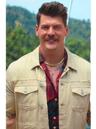 Taylor Lewan Battle Camp S01 Yellow Denim Jacket