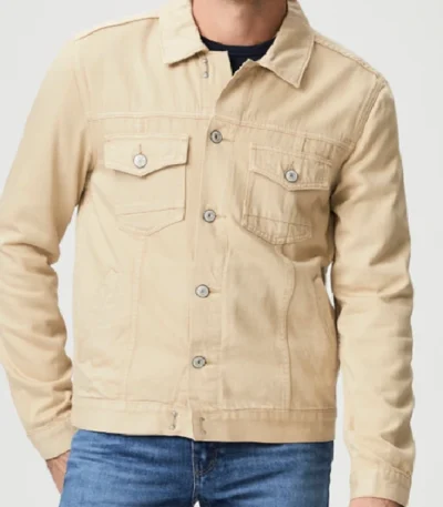 Taylor Lewan Battle Camp S01 Yellow Denim Jacket