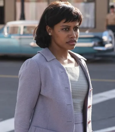 Taylour Paige IT Welcome to Derry S01 Purple Coat
