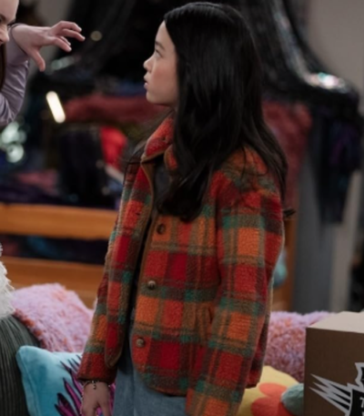 Teenage Vampire Sophie Plaid Teddy Jacket