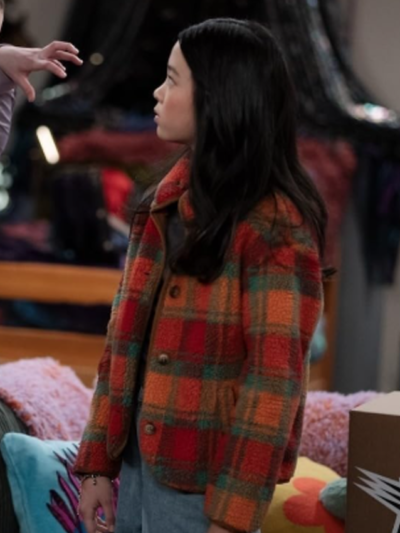 Teenage Vampire Sophie Plaid Teddy Jacket