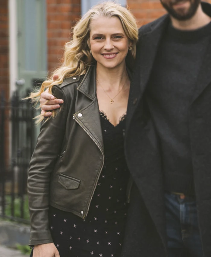 Teresa Palmer Mix Tape S01 Leather Jacket Teresa Palmer Mix Tape S01 Leather Jacket
