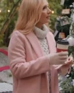 Teryl Rothery Virgin River S05 Pink Wool Coat
