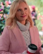 Teryl Rothery Virgin River S05 Pink Wool Coat
