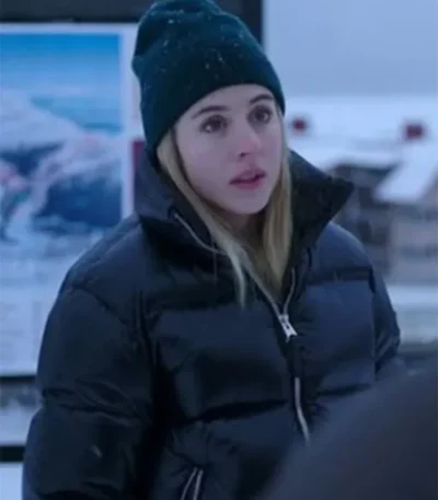 The Åre Murders Carla Sehn Black Puffer Jacket