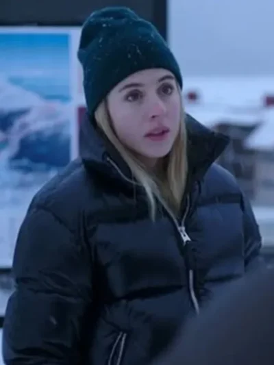 The Åre Murders Carla Sehn Black Puffer Jacket