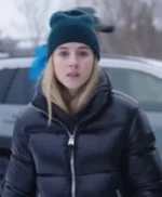 The Åre Murders Carla Sehn Black Puffer Jacket