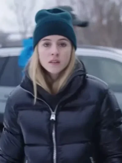 The Åre Murders Carla Sehn Black Puffer Jacket