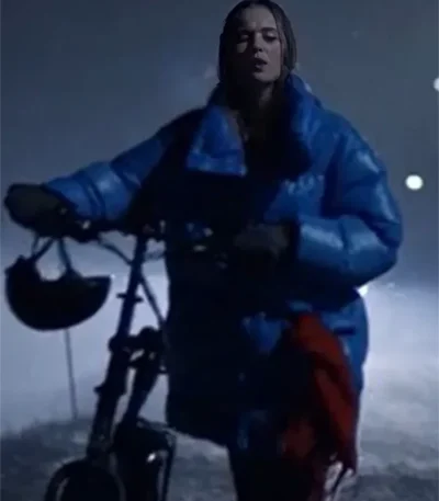 The Åre Murders Hanna Ahlander Blue Puffer Jacket