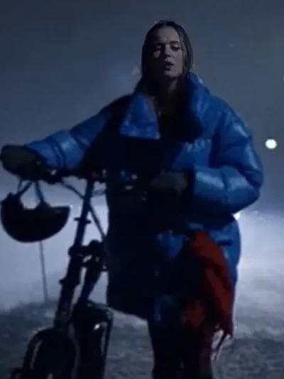 The Åre Murders Hanna Ahlander Blue Puffer Jacket