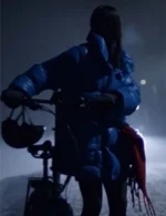 The Åre Murders Hanna Ahlander Blue Puffer Jacket