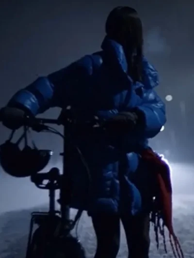 The Åre Murders Hanna Ahlander Blue Puffer Jacket