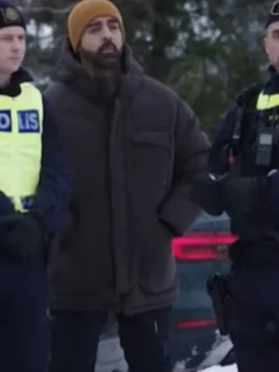 The Åre Murders Kardo Razzazi Brown Puffer Jacket