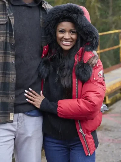 The Bachelorette Charity Lawson Red Hooded Jacket