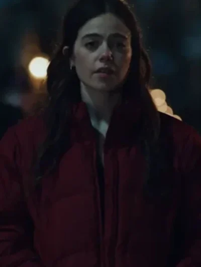 The Bear S03 Claire Dunlap Red Puffer Jacket