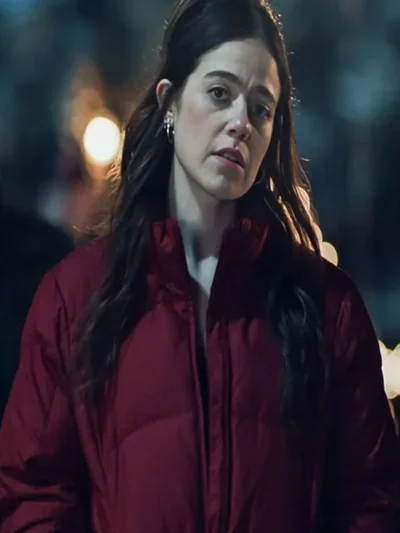 The Bear S03 Claire Dunlap Red Puffer Jacket