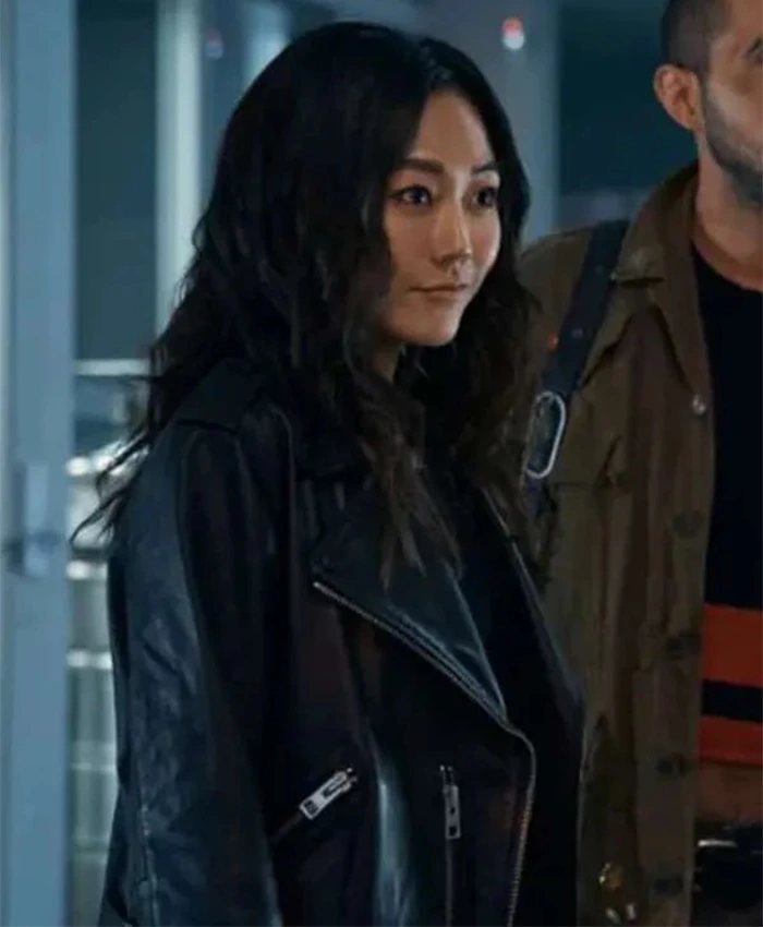 The Boys S03 Kimiko Miyashiro Black Leather Jacket The Boys S03 Kimiko Miyashiro Black Leather Jacket