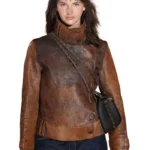 The Bride World Premiere Mia Regan Leather Jacket