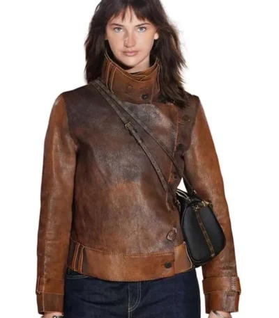 The Bride World Premiere Mia Regan Leather Jacket