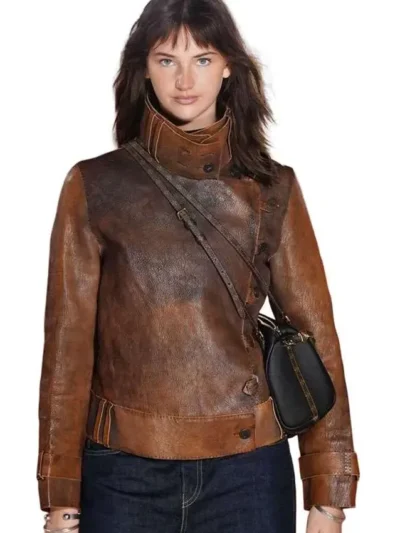 The Bride World Premiere Mia Regan Leather Jacket