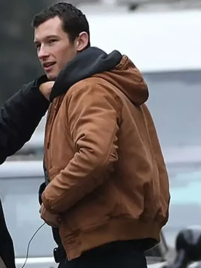 The Capture Callum Turner Brown Hooded Jacket