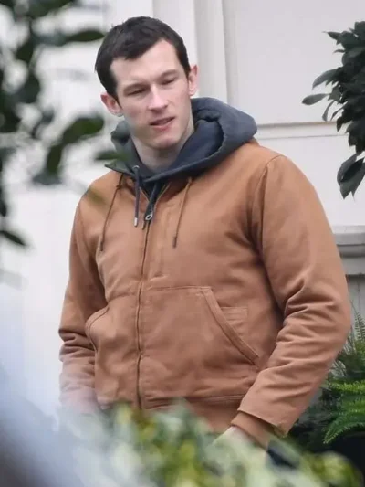 The Capture Callum Turner Brown Hooded Jacket