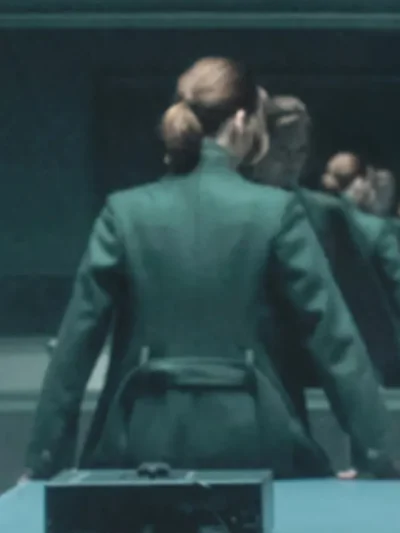 The Capture S03 DI Rachel Carey Grey Wool Coat