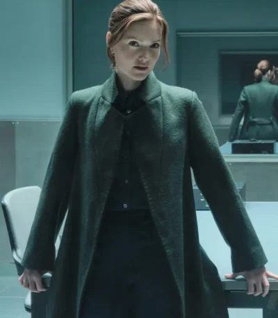 The Capture S03 DI Rachel Carey Grey Wool Coat