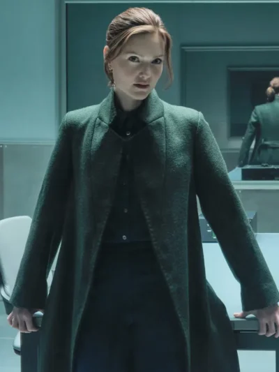 The Capture S03 DI Rachel Carey Grey Wool Coat