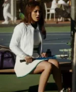 The Cleaning Lady S04 Bianca White Bomber Jacket