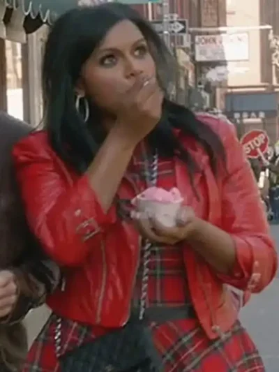 The Mindy Project S02 Mindy Kaling Red Jacket